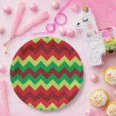 Rood groen papier voor het roodkleurpatroon, borde papieren bordje (Feest)