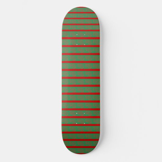 Rood Groen  Persoonlijk Skateboard (Voorkant)