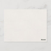 Rood Groen Poinsettia Bessen Kerstmis bruiloft Briefkaart (Achterkant)