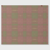 Rood groen ruitpatroon cadeaupapier (Vlak)
