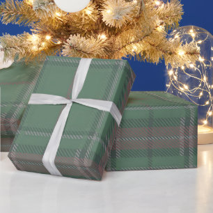 Rood groen ruitpatroon cadeaupapier