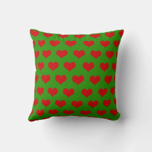 Rood Groen Schattig Cozy Modern Romantisch Chic Ha Kussen
