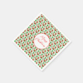 Rood Groen Schattige Kerst Feestelijke Leuke Vakan Servet (Hoek)