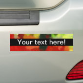 Rood groen schilderij bumpersticker (Op auto)