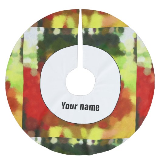 Rood groen schilderij kerstboom rok (Voorkant)