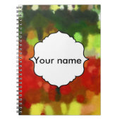 Rood groen schilderij notitieboek (Voorkant)