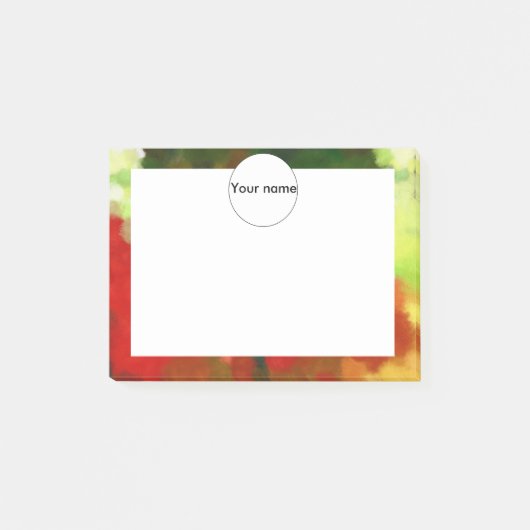 Rood groen schilderij post-it® notes (Voorkant)