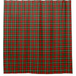 Rood Groen Schotse Tartan Plaid Douchegordijn