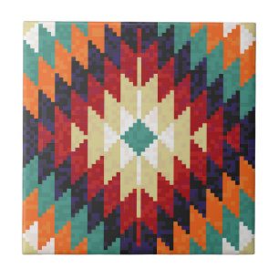 Rood Groen Sinaasappel Geel Zwart Wit Oosters Kili Tegeltje