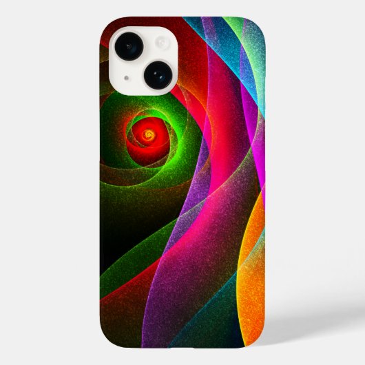 Rood Groen Sinaasappel Modern Abstract Kunstpatroo Case-Mate iPhone Case (Achterkant)
