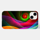 Rood Groen Sinaasappel Modern Abstract Kunstpatroo Case-Mate iPhone Case (Achterkant (horizontaal))