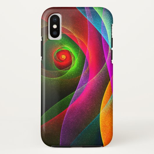 Rood Groen Sinaasappel Modern Abstract Kunstpatroo Case-Mate iPhone Case (Achterkant)