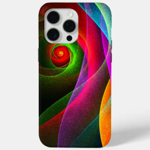 Rood Groen Sinaasappel Modern Abstract Kunstpatroo iPhone 15 Pro Max Hoesje