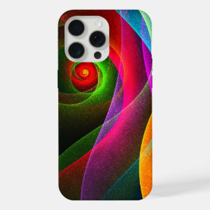 Rood Groen Sinaasappel Modern Abstract Kunstpatroo iPhone 15 Pro Max Case