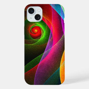 Rood Groen Sinaasappel Modern Abstract Kunstpatroo iPhone 15 Plus Case