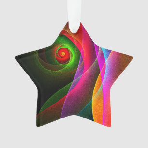 Rood Groen Sinaasappel Modern Abstract Kunstpatroo Ornament