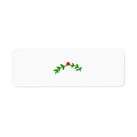 Rood Groen Sneeuwvlokken Tekst Foto Vrolijk Kerstf Etiket (Voorkant)