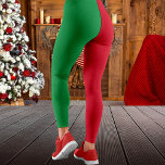 Rood & Groen Stevig Kleurenblok Kerstmis Leggings<br><div class="desc">Stevige kleur rode en groene leggings voor vrouwen en meisjes. Geweldig voor een kerstfeest outfit.</div>