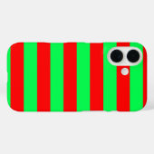 Rood Groen Strepen Design Case-Mate iPhone Case (Achterkant (horizontaal))