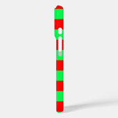 Rood Groen Strepen Design Case-Mate iPhone Case (Achterkant / Links)