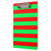 Rood Groen Strepen Design Klembord (Links)
