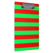 Rood Groen Strepen Design Klembord (Rechts)