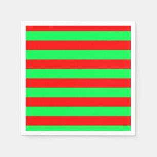 Rood Groen Strepen Design Servet