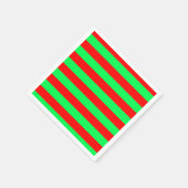 Rood Groen Strepen Design Servet (Hoek)