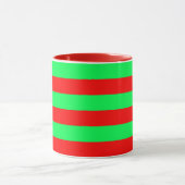 Rood groen strepen ontwerp mok (Midden)