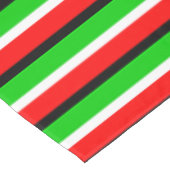 Rood Groen Strepen Patroon Ontwerp Tafelkleed (Gekanteld)