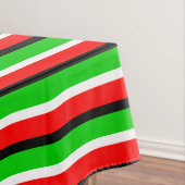Rood Groen Strepen Patroon Ontwerp Tafelkleed (Voorbeeld)