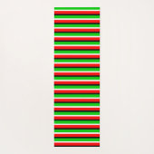 Rood Groen Strepen Patroon Ontwerp Yogamat (Achterkant)