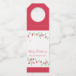 Rood Groen String Lights Kerstmis Vakantie Gift Flessenhanger