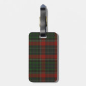 Rood & Groen Stuart Tartan Plaid Bagagelabel (Achterkant verticaal)