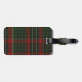 Rood & Groen Stuart Tartan Plaid Bagagelabel (Achterkant horizontaal)