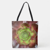 Rood Groen Succulent Plant Tote Bag (Voorkant)