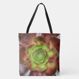 Rood Groen Succulent Plant Tote Bag