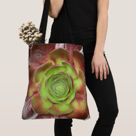 Rood Groen Succulent Plant Tote Bag