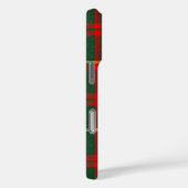Rood groen tartan geruit met monogram  Case-Mate iPhone case (Achterkant / Rechts)