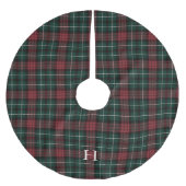 Rood & Groen Tartan Plak Monogram Kerstboom Rok (Voorkant)