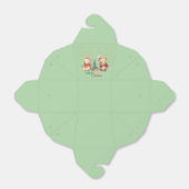 Rood Groen Teddybeer Santa Vrolijk Kerstfeest Bedankdoosjes (Uitgevouwen)