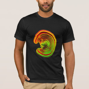 Rood Groen Thermische Warmtekaart Organische Gelaa T-shirt