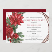 Rood Groen Traditionele Krans Kerstfeest Kaart (Voorkant / Achterkant)