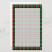 Rood Groen Vakantie Plaid Stationery Briefpapier (Voorkant / Achterkant)