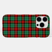 Rood groen vakwerkpatroon voor de feestdagen Case-Mate iPhone case (Achterkant (horizontaal))
