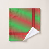 Rood Groen Verpakt Cadeau Vakantie Badkamer Handdo Bad Handdoek (Wasdoekje)