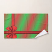 Rood Groen Verpakt Cadeau Vakantie Badkamer Handdo Bad Handdoek (Handdoek)