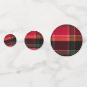 Rood Groen Vierkant Plaid Madras Patroon Confetti (Voorkanten)