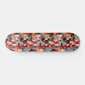 Rood Groen & Violet-Geel Ritmes Skateboard Bliss (Horizontaal)