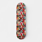 Rood Groen & Violet-Geel Ritmes Skateboard Bliss (Voorkant)